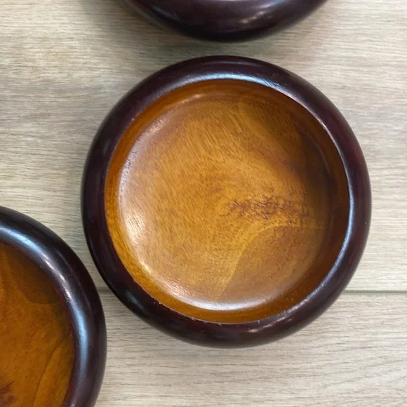 6 Handmade Wooden Salad‎ Bowls - Picture 7 of 11